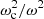$ \omega_{\rm c}^2/\omega^2 $