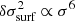$ \delta\sigma^2_\textrm{surf}\propto\sigma^6 $