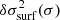 $ \delta\sigma^2_\mathrm{surf}(\sigma) $