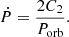 $$ \begin{aligned} \dot{P}=\frac{2C_2}{P_{\rm orb}}. \end{aligned} $$