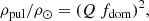 $$ \begin{aligned} \rho _{\rm pul}/\rho _{\odot }=(Q\ f_{\rm dom})^2, \end{aligned} $$