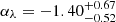 $ \alpha_\lambda=-1.40_{-0.52}^{+0.67} $