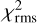 $\chi _{{\rm{rms}}}^2$