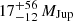 $ 17^{+56}_{-12}\,M_{\mathrm{Jup}} $