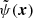 $ \tilde{\psi}(\boldsymbol{x}) $