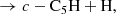 $$ \begin{aligned}&\rightarrow c-\mathrm{C_5H + H}, \end{aligned} $$