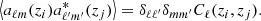 $$ \begin{aligned} \left\langle a_{\ell m}(z_i)a_{\ell^\prime m^\prime }^*(z_j) \right\rangle = \delta _{\ell \ell^\prime }\delta _{mm^\prime } C_\ell (z_i,z_j). \end{aligned} $$