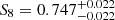 $ S_8 = 0.747_{-0.022}^{+0.022} $