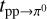 ${t_{{\rm{pp}} \to {\pi ^0}}}$
