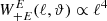 $ W_{+{E}}^{E}(\ell,{\vartheta})\propto \ell^4 $