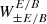 $ W_{\pm{E/B}}^{E/B} $