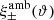 $ \xi_\pm^{\rm amb}({\vartheta}) $