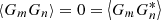 $ {\left\langle {G_m G_n}\right\rangle}=0={\left\langle{G_m G_n^*} \right\rangle} $