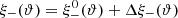 $ \xi_-({\vartheta})=\xi_-^0({\vartheta})+\Delta\xi_-({\vartheta}) $