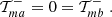 $$ \begin{aligned} \mathcal{T}^-_{ma}=0=\mathcal{T}^-_{mb} \;. \end{aligned} $$