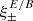 $ \xi_{\pm}^{E/B} $