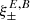 $ \xi^{E,B}_\pm $