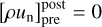 $\left[ {\rho {u_{\rm{n}}}} \right]_{{\rm{pre}}}^{{\rm{post}}} = 0$