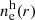 $ n_{\mathrm{e}}^{\mathrm{h}}(r) $