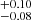 $ ^{+0.10}_{-0.08} $