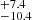 $ ^{+7.4}_{-10.4} $