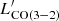 $ L_{\mathrm{CO(3-2)}}^\prime $