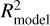 $R_{{\rm{model}}}^2$
