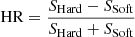 $ \mathrm{HR}=\frac{S_{\mathrm{Hard}}-S_{\mathrm{Soft}}}{S_{\mathrm{Hard}}+S_{\mathrm{Soft}}} $