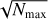 $\sqrt {{N_{\max }}}$