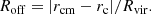 $$ \begin{aligned} R_{\rm off} = \vert r_{\rm cm} - r_{\rm c} \vert / R_{\rm vir}. \end{aligned} $$