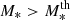 $ M_{*} > M_*^{\rm th} $