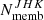 $ N_{\mathrm{memb}}^{JHK} $