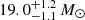 $ 19.0_{-1.1}^{+1.2}\,M_{\odot} $