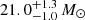 $ 21.0_{-1.0}^{+1.3}\,M_{\odot} $
