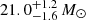 $ 21.0_{-1.6}^{+1.2}\,M_{\odot} $