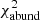 $ \chi_{\rm abund}^2 $