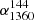 $ \alpha^{144}_{1360} $