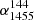 $ \alpha^{144}_{1455} $