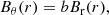 $$ \begin{aligned}&B_\theta (r) = b B_{\rm r}(r), \end{aligned} $$