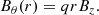 $$ \begin{aligned} B_\theta (r) = q r B_z. \end{aligned} $$