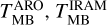 $T_{{\rm{MB}}}^{{\rm{ARO}}},T_{{\rm{MB}}}^{{\rm{IRAM}}}$