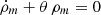 $ \dot \rho_m + \theta \, \rho_m =0 $