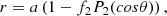 $$ \begin{aligned}&r = a\left(1 - f_2 P_2(cos\theta )\right) ,\end{aligned} $$
