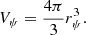 $$ \begin{aligned} V_{\psi } = {4\pi \over {3}} r_{\psi }^{3}. \end{aligned} $$