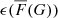 $ \epsilon (\overline{F}(G)) $