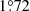 $ 1{{\overset{\circ}{.}}}72 $