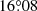 $ 16{{\overset{\circ}{.}}}08 $