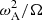 $ \omega_{\mathrm{A}}^2/\Omega $