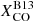 $ X^\text{B13} _\mathrm{CO} $