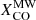 $ X^\text{MW} _\mathrm{CO} $